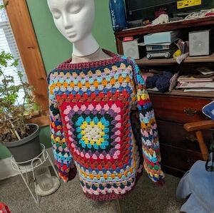 Granny square sweater